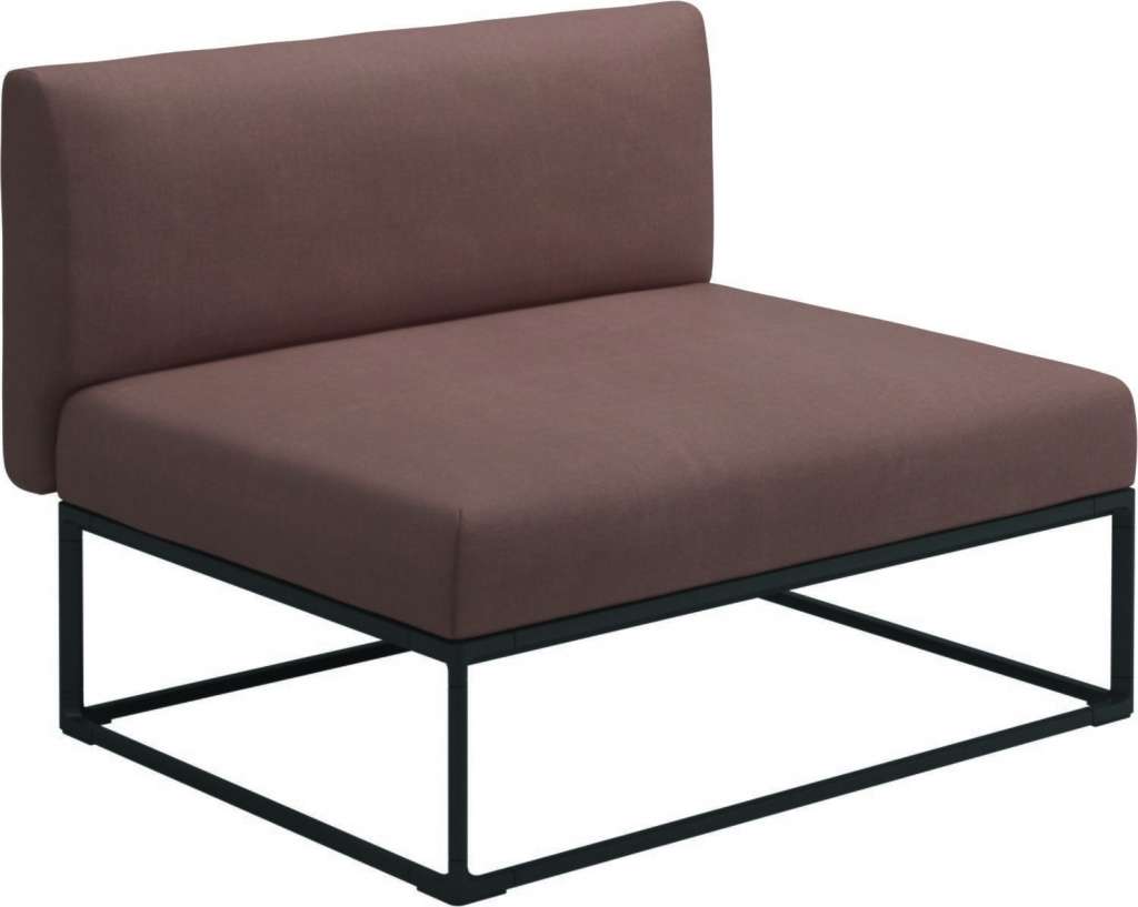 Gloster - Maya 100 x 86 Mittelmodul - fife warm rose - gestell meteor - outdoor