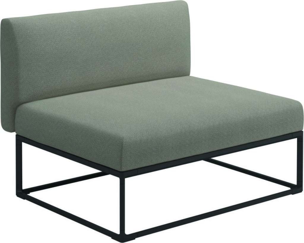 Gloster - Maya 100 x 86 Mittelmodul - robben grey - gestell meteor - outdoor