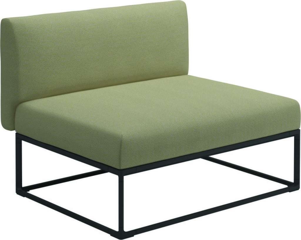 Gloster - Maya 100 x 86 Mittelmodul - robben lichen - gestell meteor - outdoor