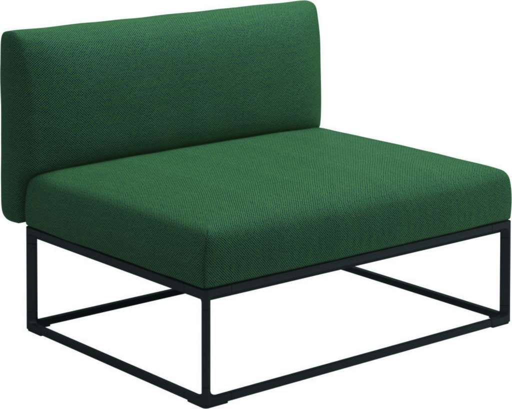 Gloster - Maya 100 x 86 Mittelmodul - robben forest - gestell meteor - outdoor
