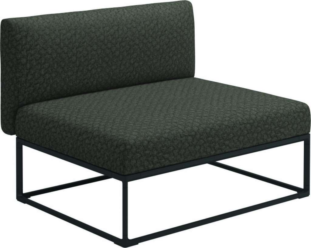 Gloster - Maya 100 x 86 Mittelmodul - wave quarry - gestell meteor - outdoor