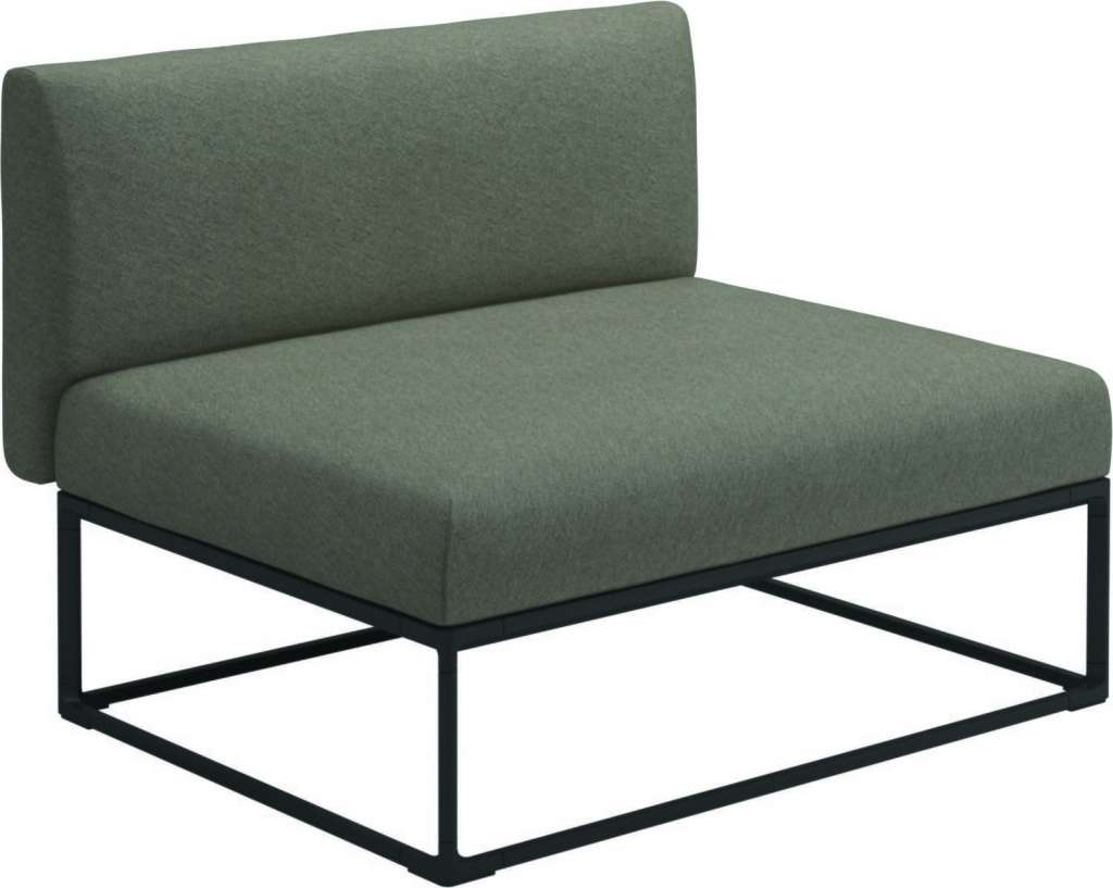 Gloster - Maya 100 x 86 Mittelmodul - tuck truffle - gestell meteor - outdoor