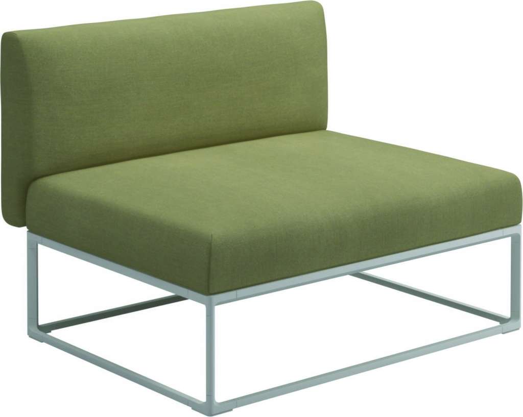 Gloster - Maya 100 x 86 Mittelmodul - fife quince yellow - gestell white - outdoor
