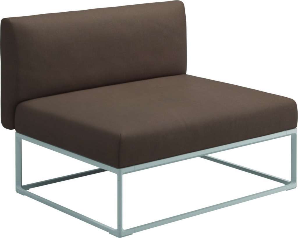 Gloster - Maya 100 x 86 Mittelmodul - fife salmon - gestell white - outdoor