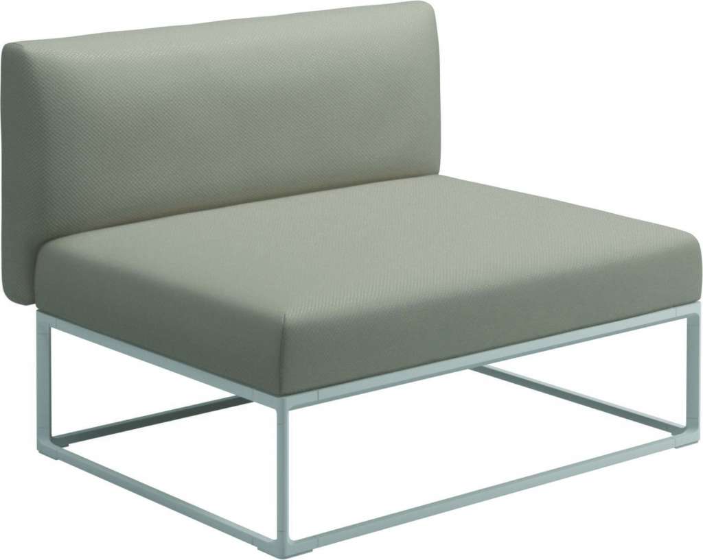 Gloster - Maya 100 x 86 Mittelmodul - dot oyster - gestell white - outdoor