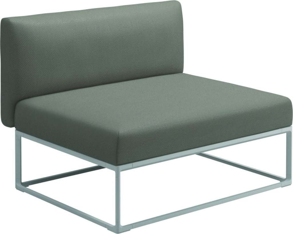 Gloster - Maya 100 x 86 Mittelmodul - dot nimbus - gestell white - outdoor