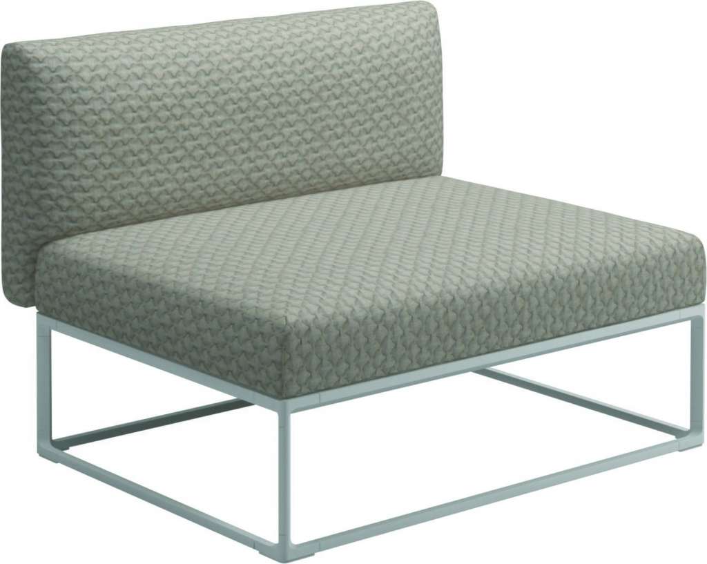 Gloster - Maya 100 x 86 Mittelmodul - wave buff - gestell white - outdoor