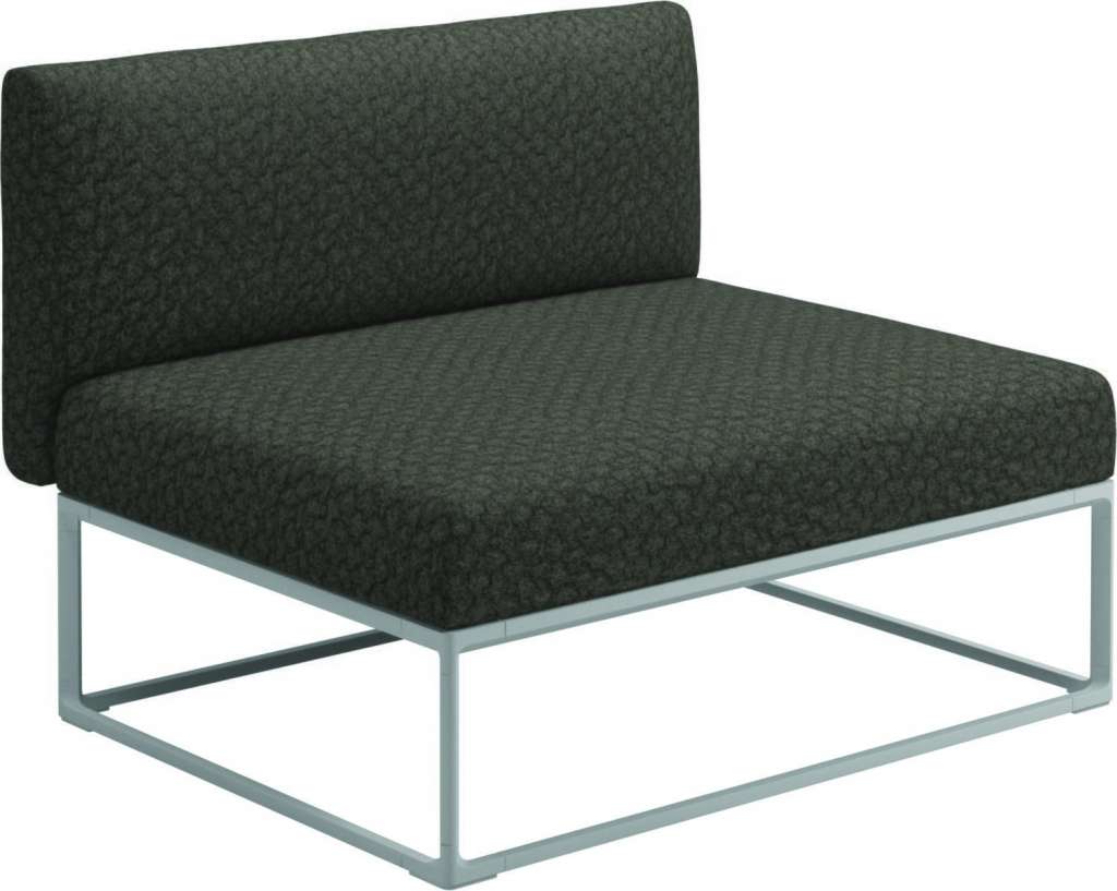 Gloster - Maya 100 x 86 Mittelmodul - wave quarry - gestell white - outdoor
