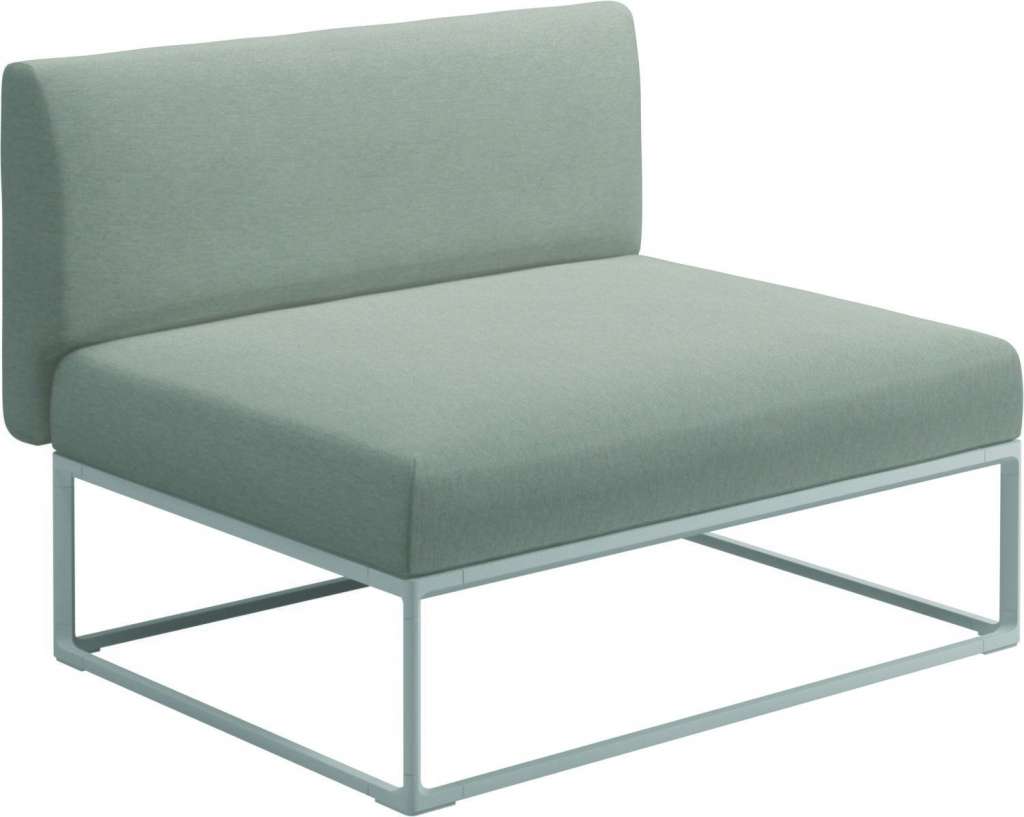 Gloster - Maya 100 x 86 Mittelmodul - tuck malt - gestell white - outdoor