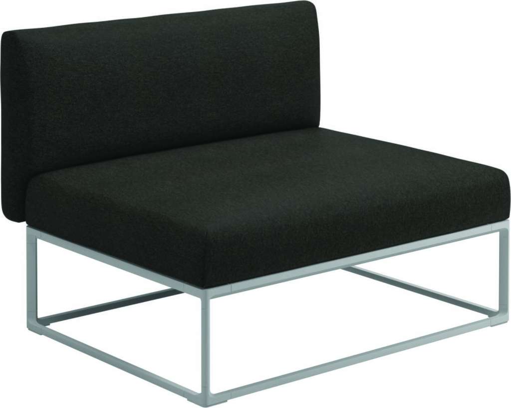 Gloster - Maya 100 x 86 Mittelmodul - tuck sable - gestell white - outdoor