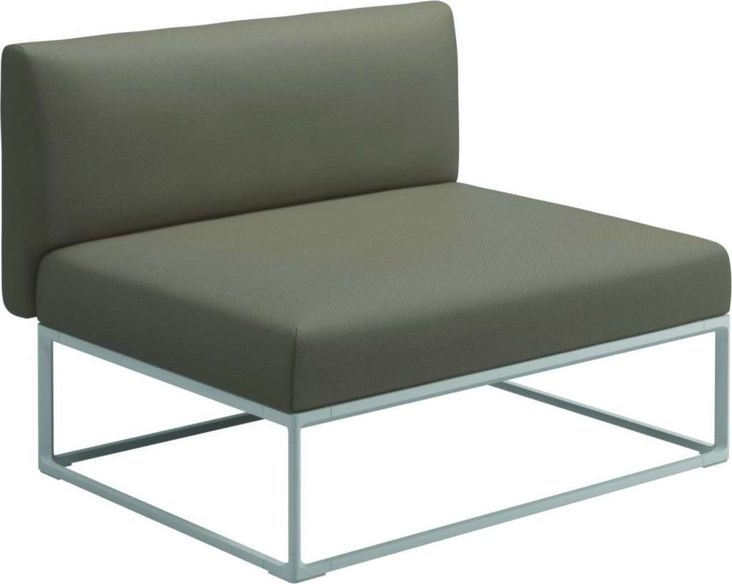 Gloster - Maya 100 x 86 Mittelmodul - ravel dune - gestell white - outdoor