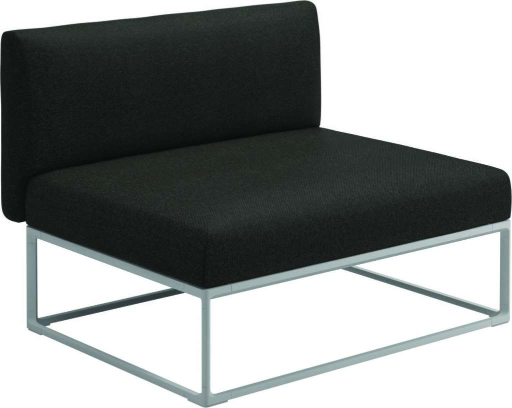 Gloster - Maya 100 x 86 Mittelmodul - ravel sable - gestell white - outdoor
