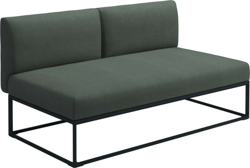 Gloster - Maya 150 x 86 Mittelmodul - fife nickel - gestell meteor - outdoor
