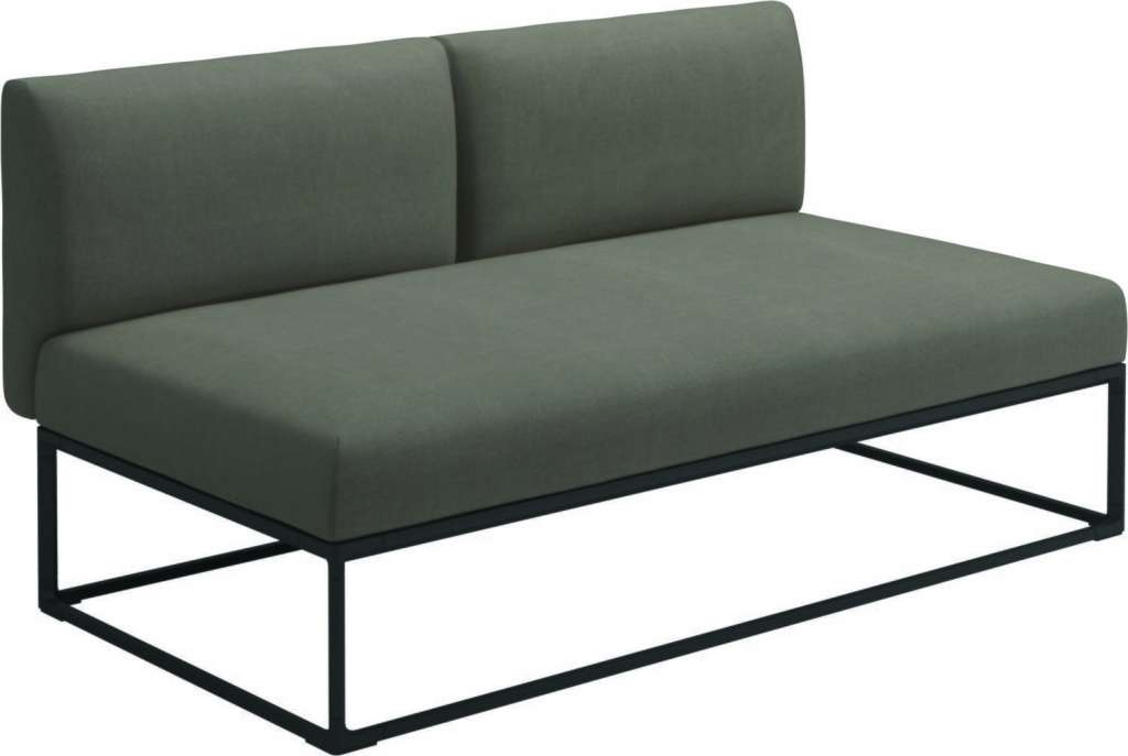 Gloster - Maya 150 x 86 Mittelmodul - fife vesterhav sand - gestell meteor - outdoor