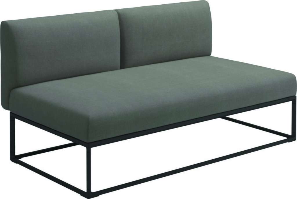 Gloster - Maya 150 x 86 Mittelmodul - fife rainy grey - gestell meteor - outdoor