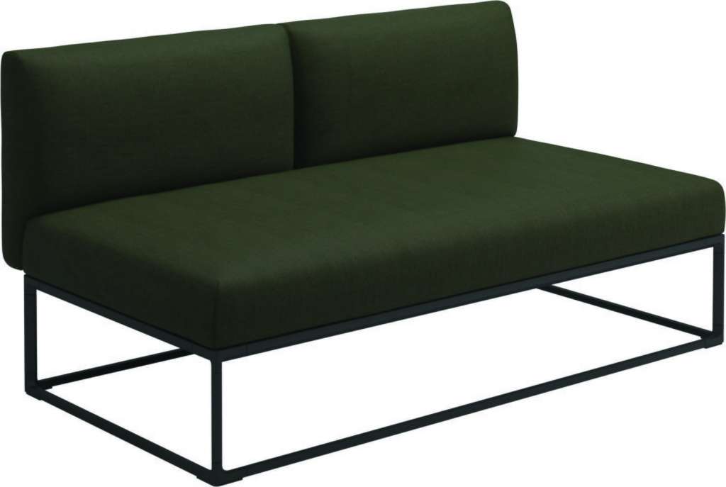 Gloster - Maya 150 x 86 Mittelmodul - fife olive - gestell meteor - outdoor