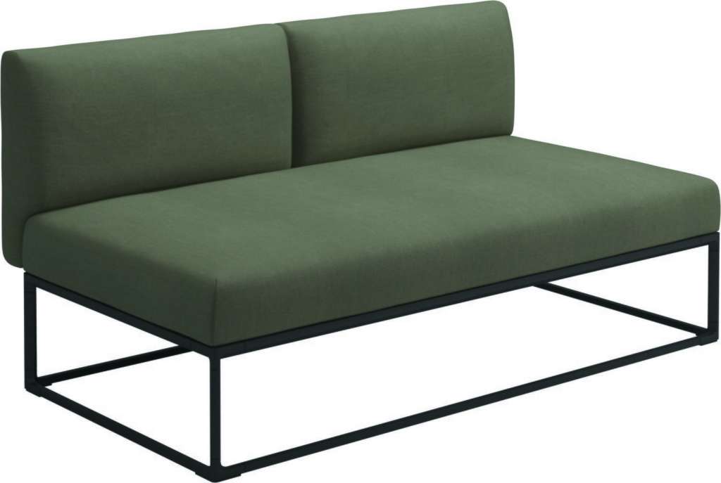 Gloster - Maya 150 x 86 Mittelmodul - fife lichen - gestell meteor - outdoor