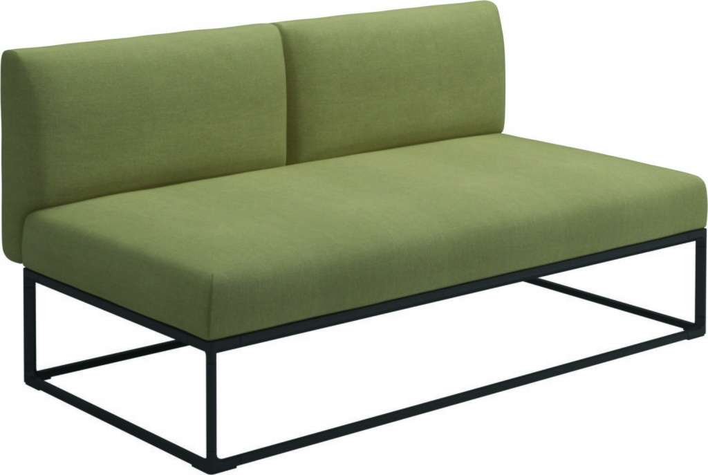 Gloster - Maya 150 x 86 Mittelmodul - fife quince yellow - gestell meteor - outdoor