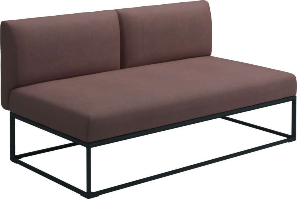 Gloster - Maya 150 x 86 Mittelmodul - fife warm rose - gestell meteor - outdoor