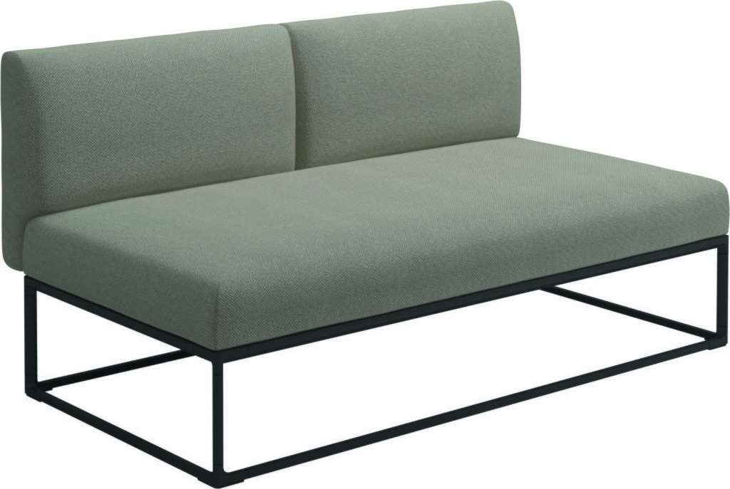 Gloster - Maya 150 x 86 Mittelmodul - robben grey - gestell meteor - outdoor