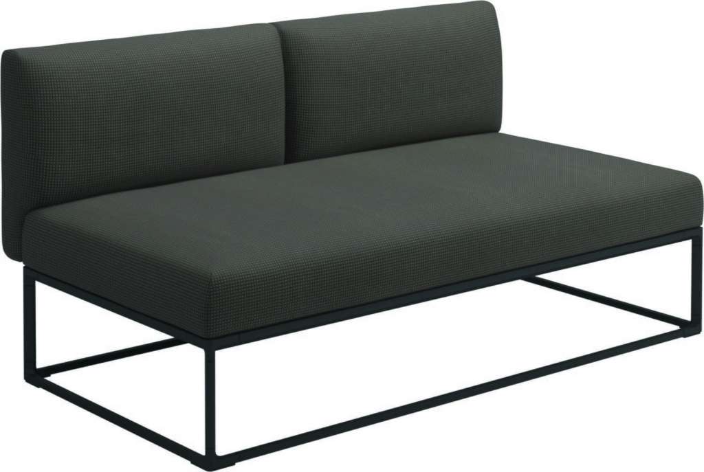 Gloster - Maya 150 x 86 Mittelmodul - robben charcoal - gestell meteor - outdoor