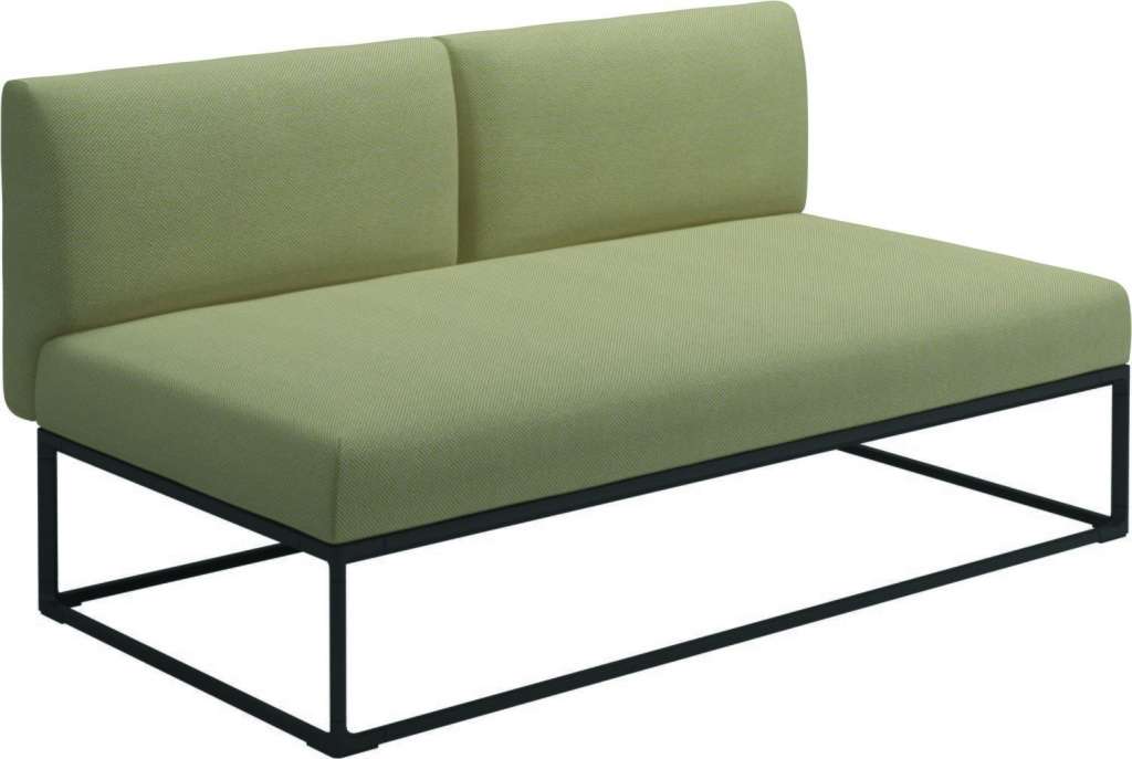 Gloster - Maya 150 x 86 Mittelmodul - robben lichen - gestell meteor - outdoor