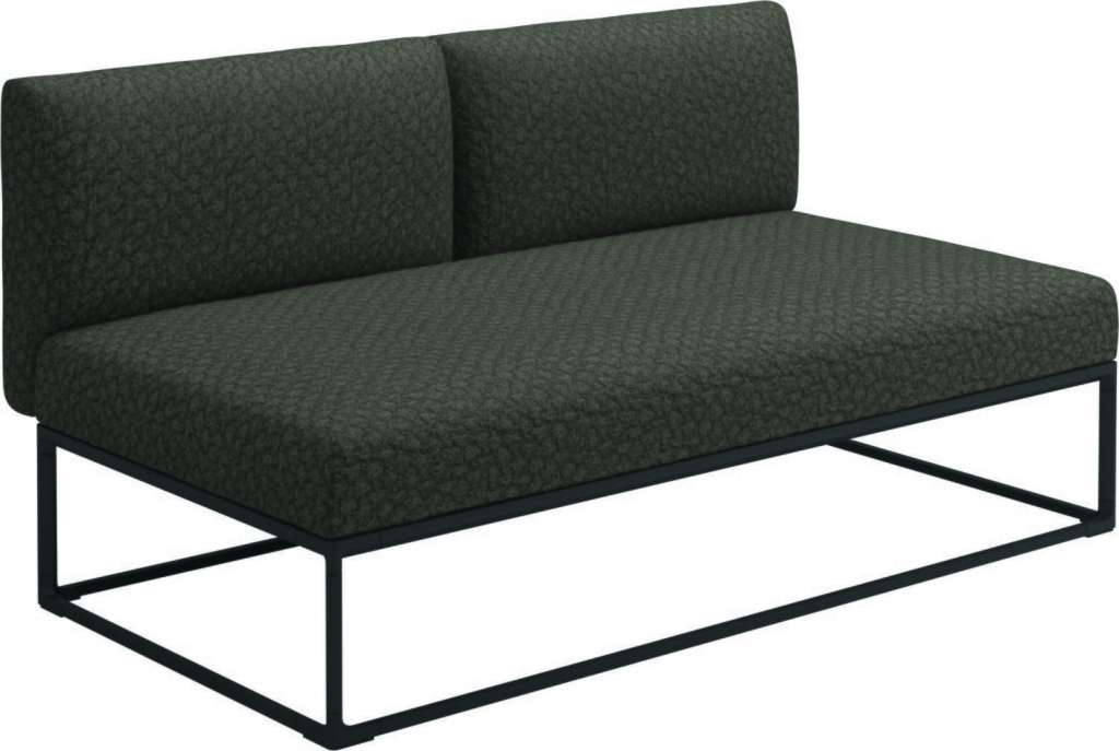 Gloster - Maya 150 x 86 Mittelmodul - wave quarry - gestell meteor - outdoor