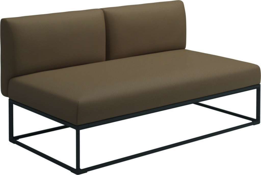 Gloster - Maya 150 x 86 Mittelmodul - ravel ginger - gestell meteor - outdoor