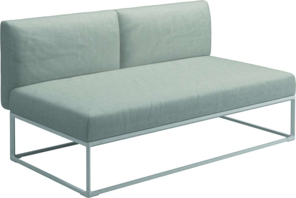 Gloster - Maya 150 x 86 Mittelmodul - seagull - gestell white - outdoor