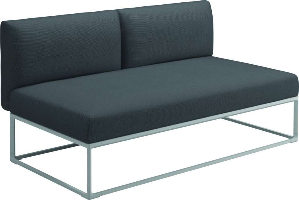 Gloster - Maya 150 x 86 Mittelmodul - anthracite - gestell white - outdoor