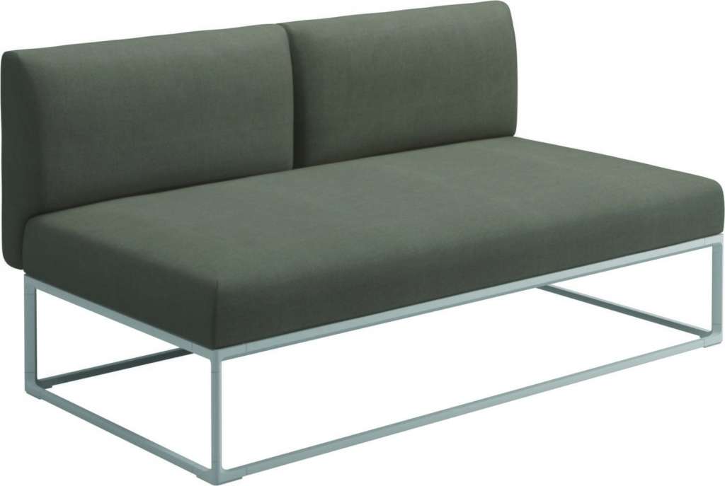 Gloster - Maya 150 x 86 Mittelmodul - fife vesterhav sand - gestell white - outdoor