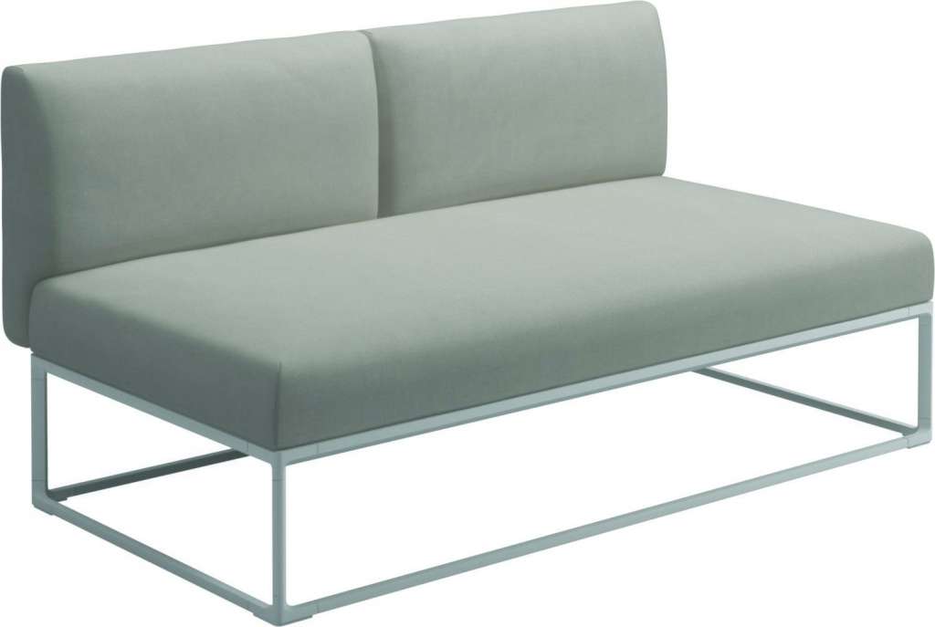 Gloster - Maya 150 x 86 Mittelmodul - fife bone - gestell white - outdoor