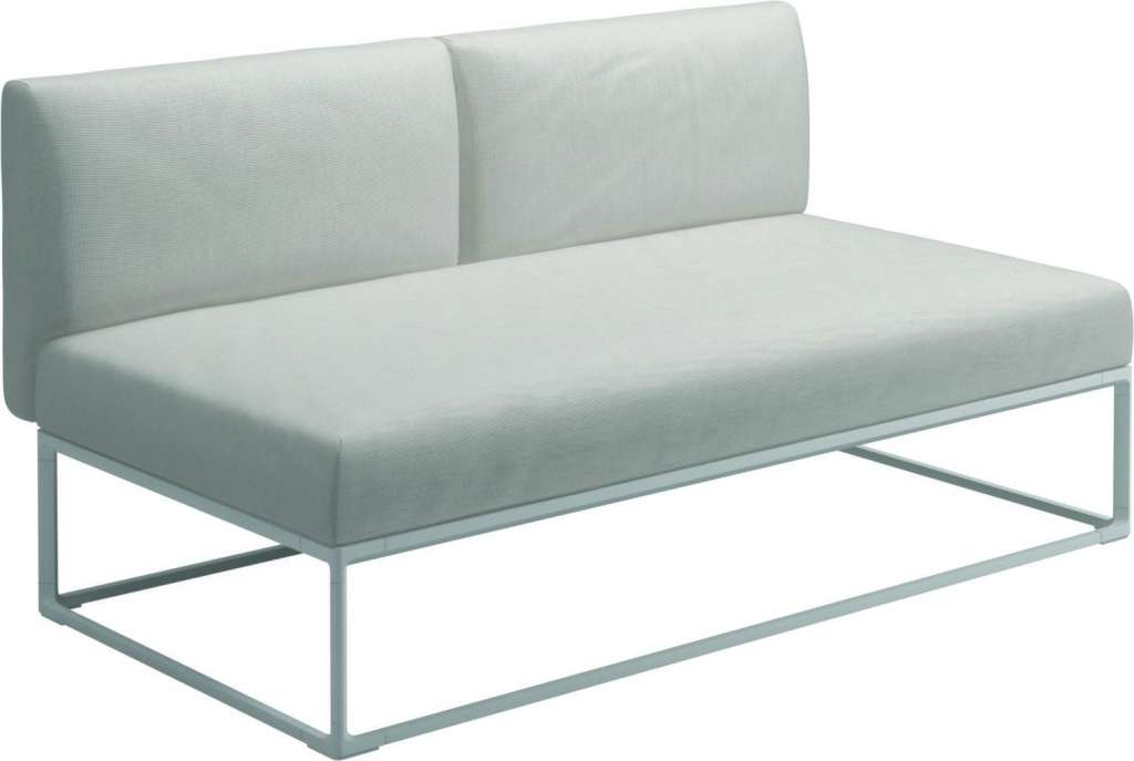Gloster - Maya 150 x 86 Mittelmodul - elite frost - gestell white - outdoor