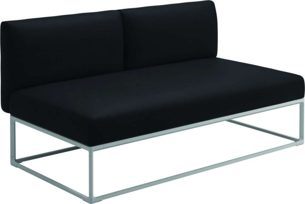 Gloster - Maya 150 x 86 Mittelmodul - fife soot blue - gestell white - outdoor