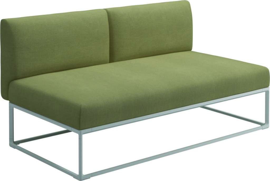 Gloster - Maya 150 x 86 Mittelmodul - fife quince yellow - gestell white - outdoor