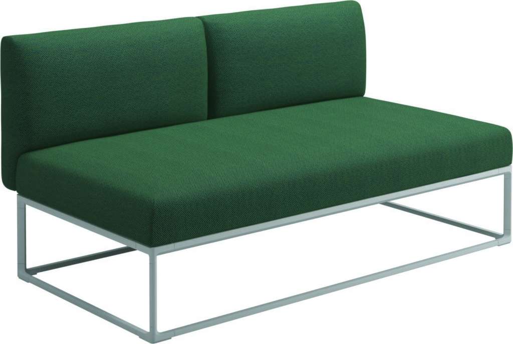 Gloster - Maya 150 x 86 Mittelmodul - robben forest - gestell white - outdoor