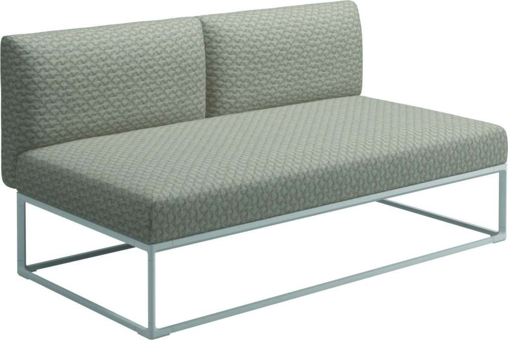 Gloster - Maya 150 x 86 Mittelmodul - wave buff - gestell white - outdoor