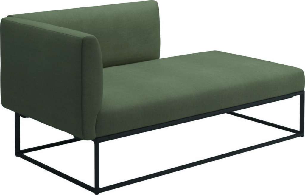 Gloster - Maya Chaiselongue - fife lichen - gestell meteor - outdoor
