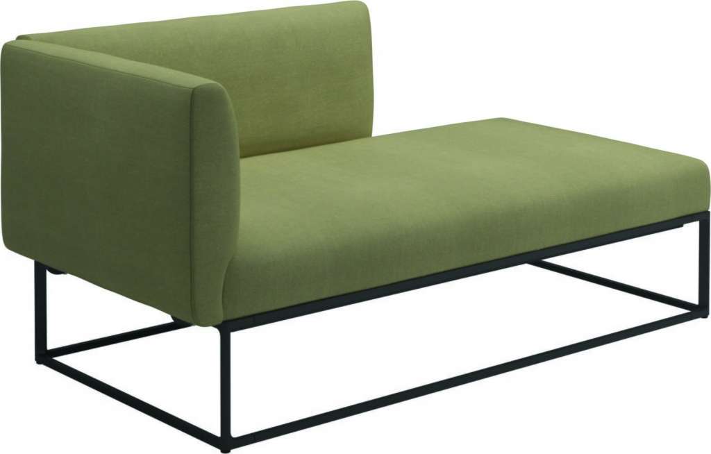 Gloster - Maya Chaiselongue - fife quince yellow - gestell meteor - outdoor