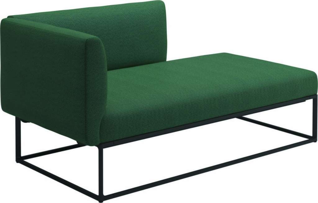 Gloster - Maya Chaiselongue - robben forest - gestell meteor - outdoor