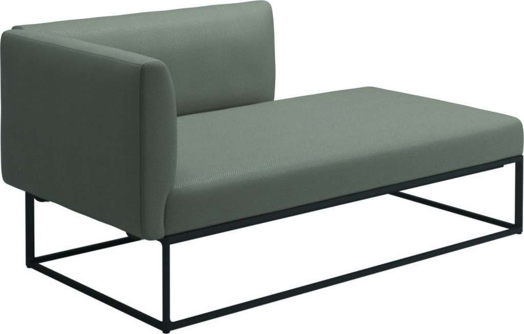 Gloster - Maya Chaiselongue - dot nimbus - gestell meteor - outdoor