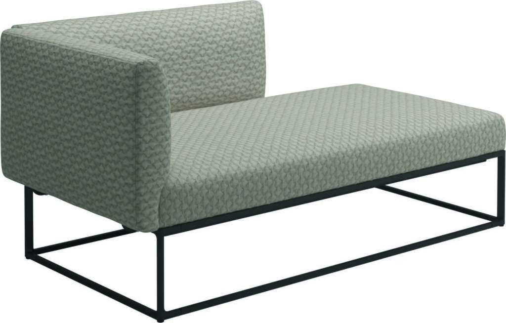 Gloster - Maya Chaiselongue - wave buff - gestell meteor - outdoor