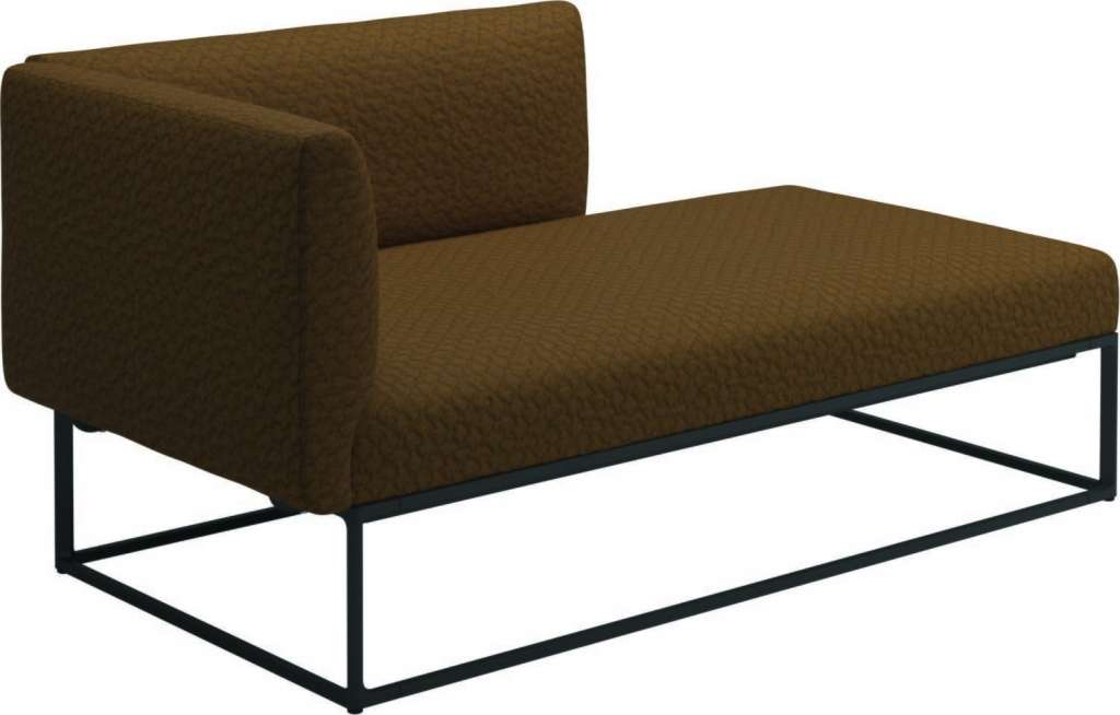 Gloster - Maya Chaiselongue - wave russet - gestell meteor - outdoor