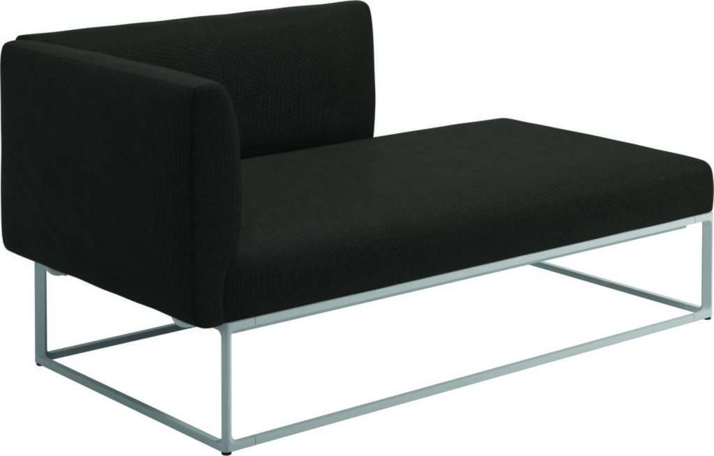 Gloster - Maya Chaiselongue - fife granite - gestell white - outdoor
