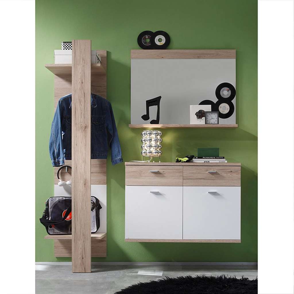 home24 Garderobenset Creston I (3-teilig)
