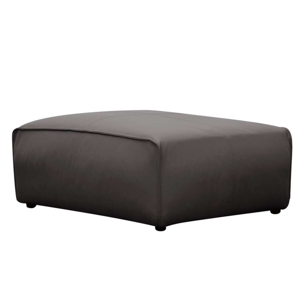 home24 Polsterhocker Hudson Echtleder
