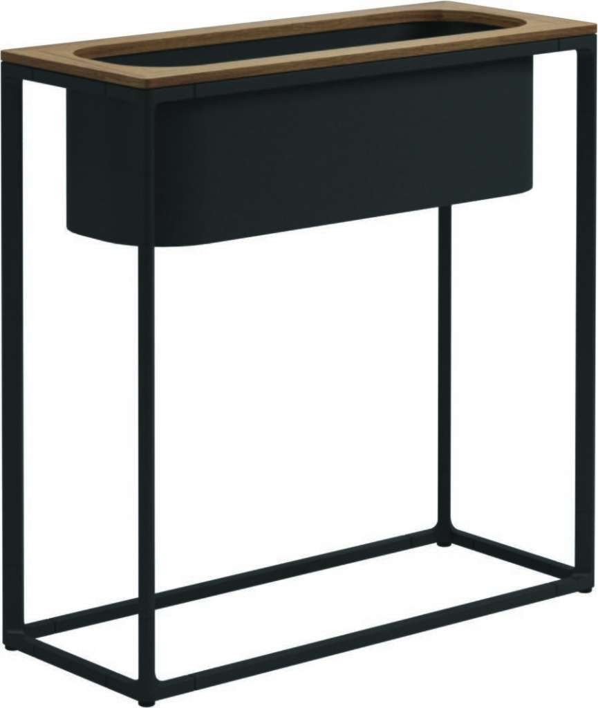 Gloster - Maya Pflanzenständer - Teak - gestell meteor - 75 x 30 cm - tall - outdoor