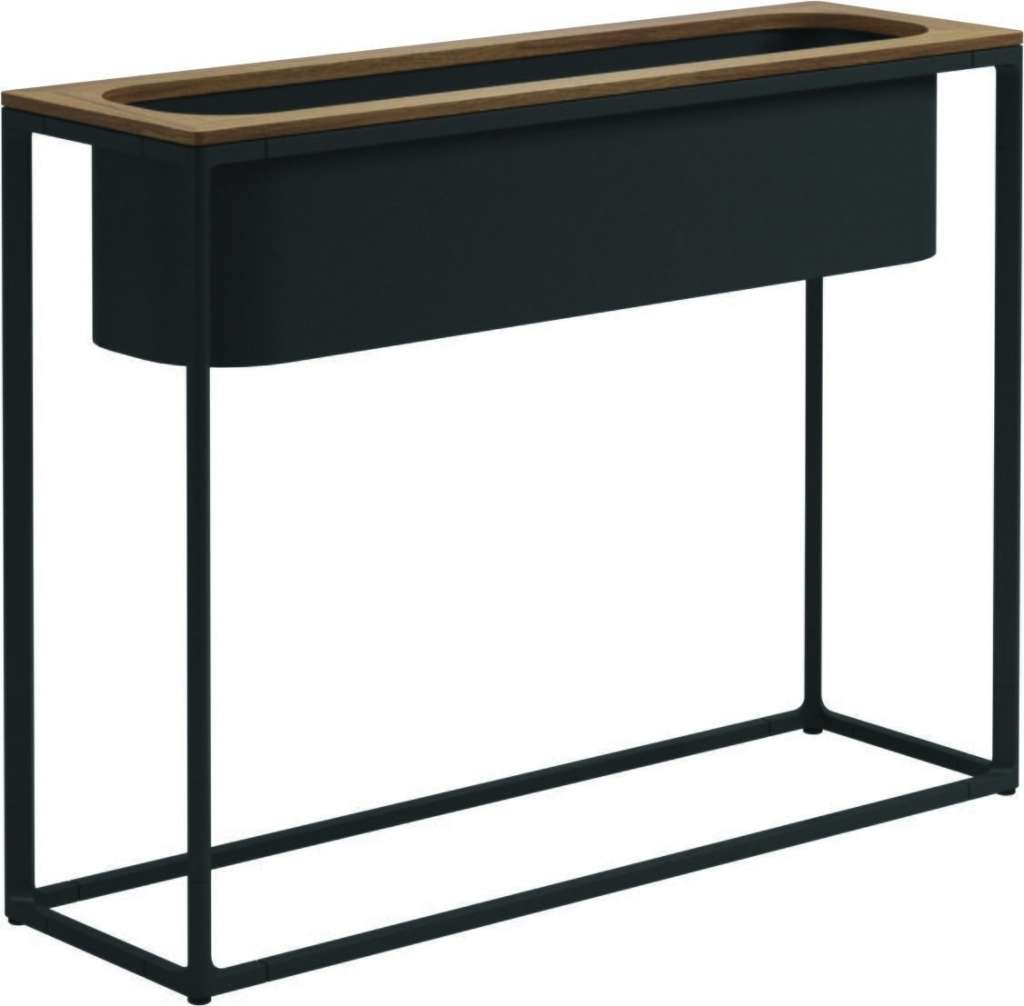 Gloster - Maya Pflanzenständer - Teak - gestell meteor - 100 x 30 cm - tall - outdoor