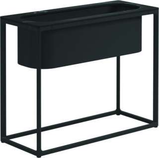 Gloster - Maya Pflanzenständer - Nero Ceramik - gestell meteor - 75 x 30 cm - low - outdoor