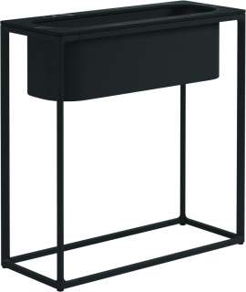 Gloster - Maya Pflanzenständer - Nero Ceramik - gestell meteor - 75 x 30 cm - tall - outdoor